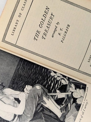 The Golden Treasury του F. T. Palgrave μεταχειρισμένο vintage αγγλικό βιβλίο ποίησης