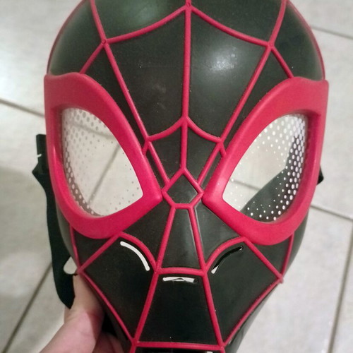 Spiderman Miles mask, lightweight plastic