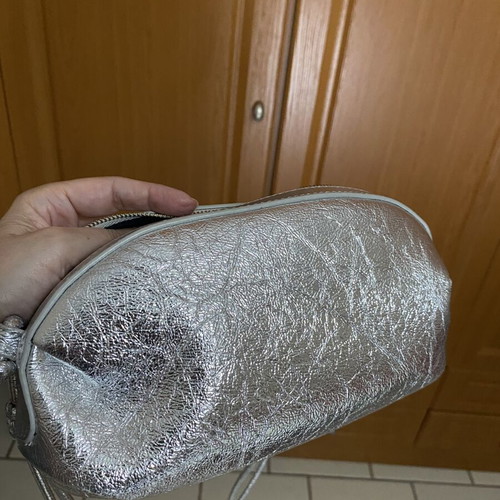 Zara crossbody bag new, silver with adjustable long strap