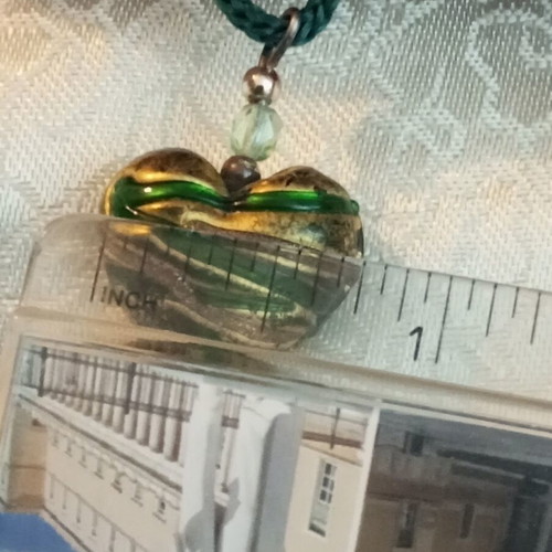 Murano bead necklace with cord