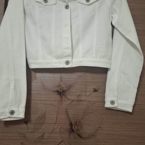 Happy Girls Spring Jacket like new, 100% cotton, white, size 176 cm