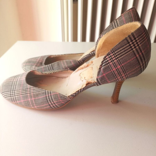 Stiletto grey and pink heels size 38 like new