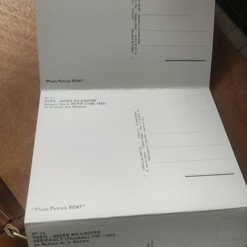 Set of 14 Louvre Museum postcards like new