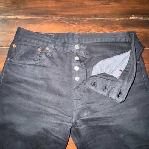 Levi’s 501 men’s jeans used, black, size 34x32