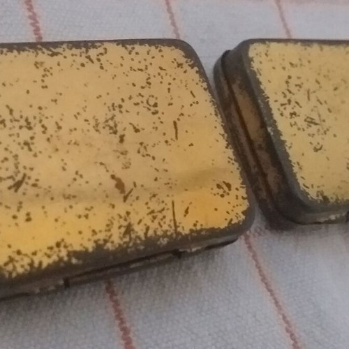Collectible Columbia Tin Boxes with Record Player Needles
