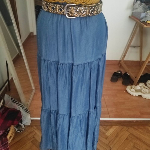 Leopard belt with studs like new, brown, size 110