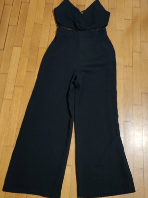 Zara μαύρη ολόσωμη φόρμα με δαντέλα, μέγεθος XS, σαν καινούργια