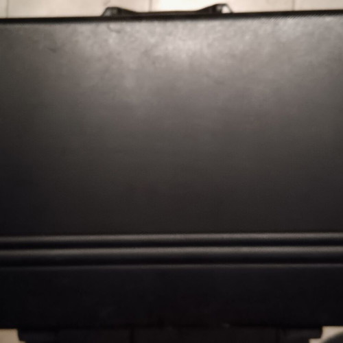 Diplomat hard briefcase used, black with lock