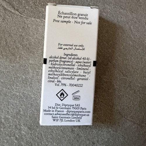 Diptyque L’eau Papier Eau de Parfum Tester 2.5 ml