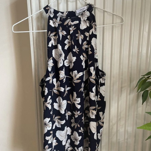 Summer top Mango used, size M, beige and blue
