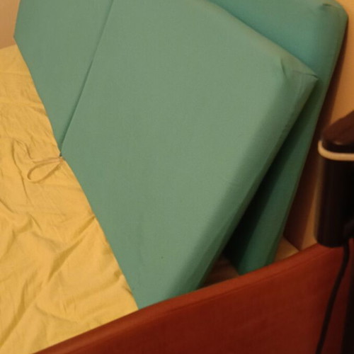 Beach sun lounger cushions used, pack of 2, waterproof fabric, blue