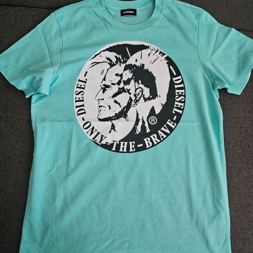 Diesel T-shirt new, size 14 years, cotton, black and blue