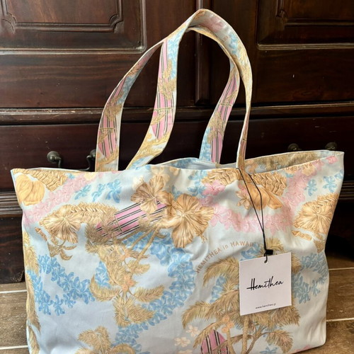 Hemithea Shoulder Beach Bag new, pastel colors, 60x30 cm