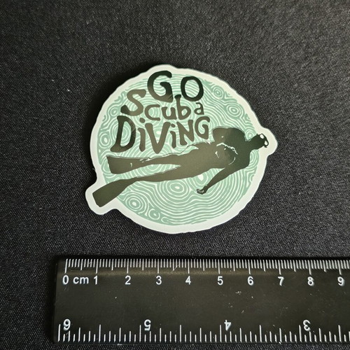 Go Scuba Diving Sticker new
