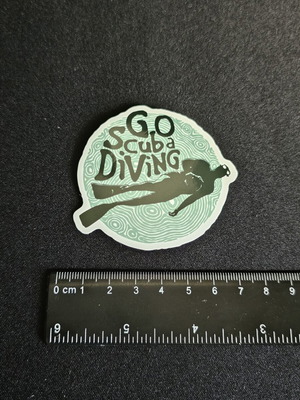 Go Scuba Diving Sticker new