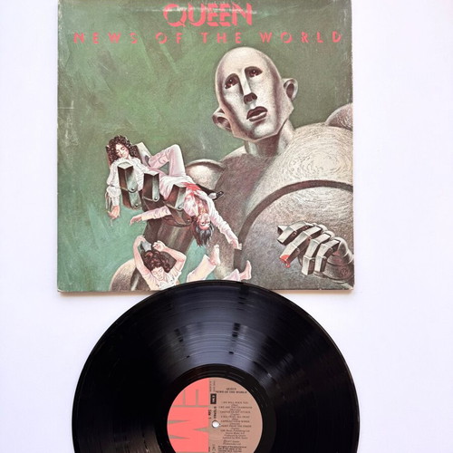 Queen News Of The World LP used, 1977 Greek first edition