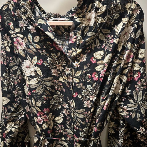Mango floral dress shirt medium like new