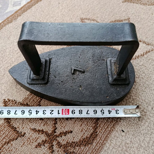 Old cast iron iron used