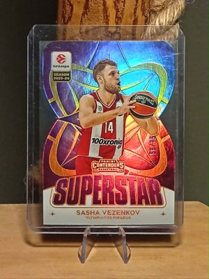 2025-26 Panini Contenders EuroLeague Sasha Vezenkov Superstar Die-Cut card like new