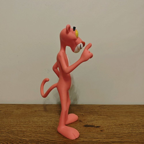 Pink Panther figure 20 cm made of PLA plastic like new