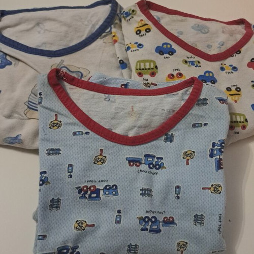 Baby boy clothing set, 3 pajama sets with cute designs, age 2-3