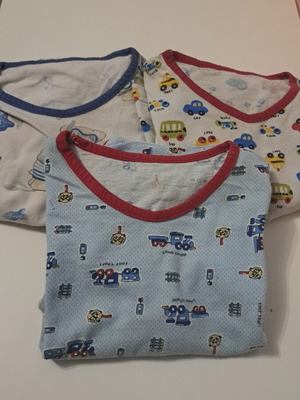 Baby boy clothing set, 3 pajama sets with cute designs, age 2-3
