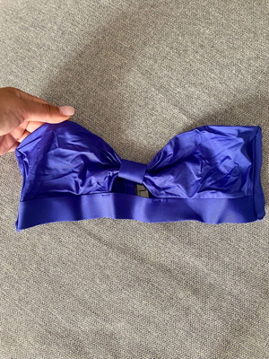 ZARA bikini top like new, size S, blue-purple