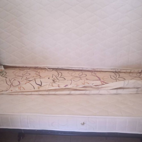Double Sofa Bed used, opens from below to two beds