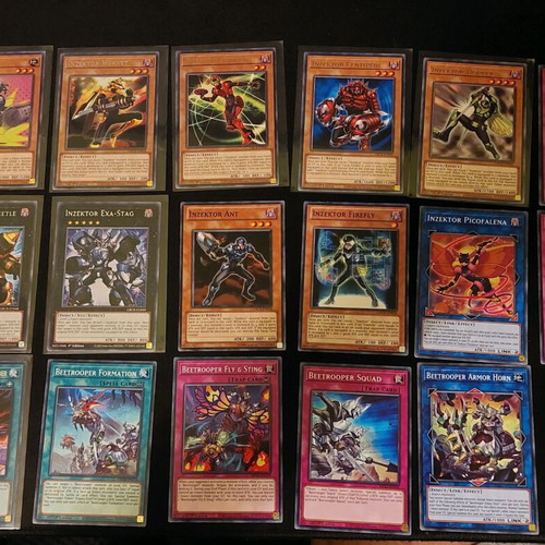 Yu-Gi-Oh Insect support, Inzektor and Beetrooper cards used