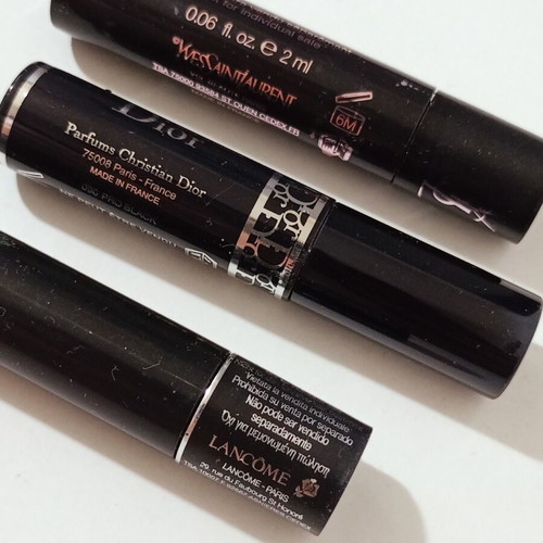 Mascara pack of 3 used, 2 ml, Dior YSL D&C