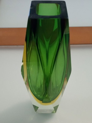 Vase used with wear on rim and side
