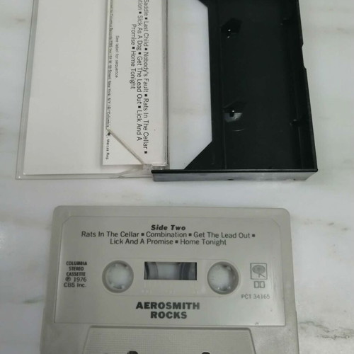 Aerosmith Rocks 1976 cassette tape, rock
