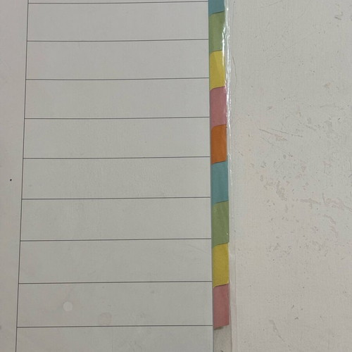 Set of 2 A4 folders with color dividers like new
