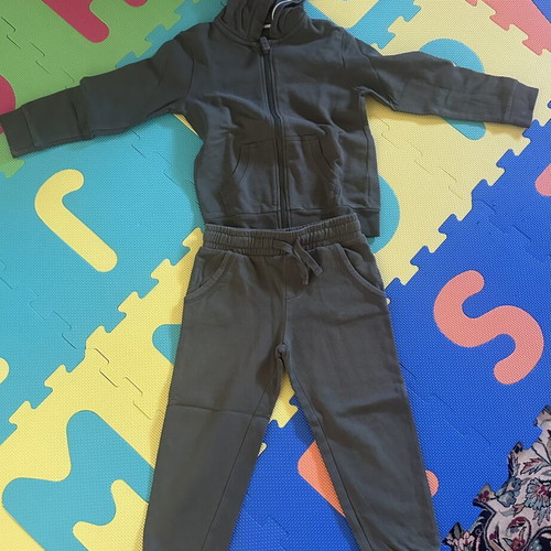Mothercare tracksuit with hoodie, green, size 110 cm, 4 years