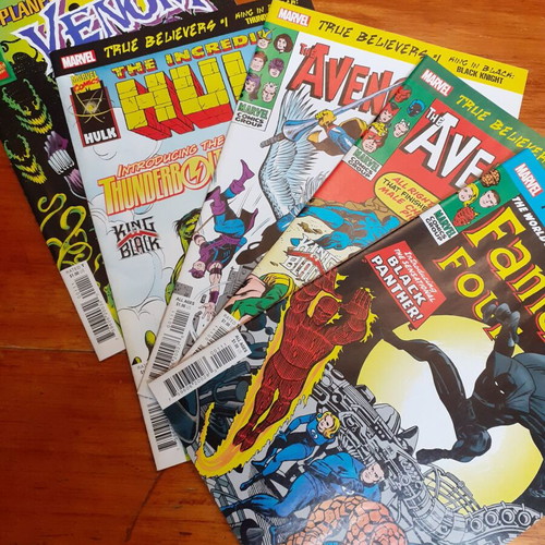 True Believers comics pack of 5 new reprint issues in English