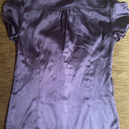 Satin shirt like new, purple, size S