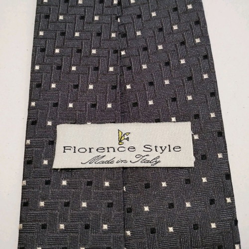 Florence Style silk tie gray like new