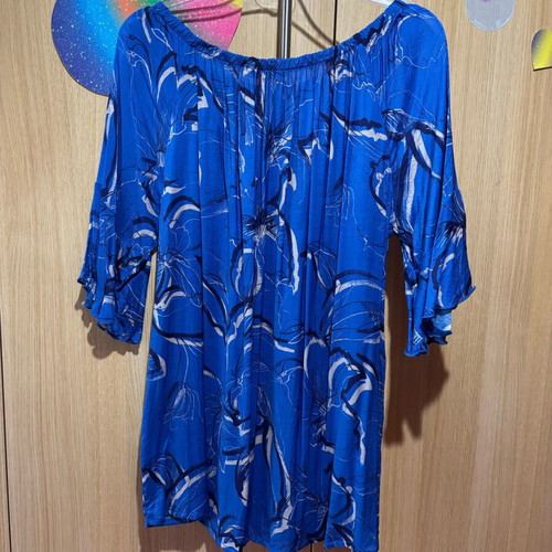 Blue airy blouse like new, size XL
