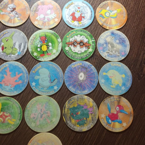Pokemon Tazos stickers