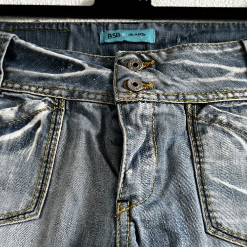 BSB cropped blue denim jeans, size M 38 10