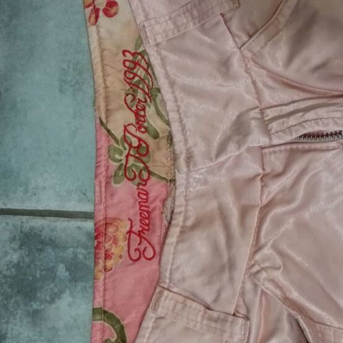 Freeman T.Porter Capri women's satin pants like new, pastel pink