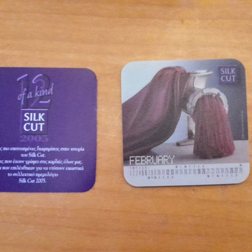 Silk Cut 2005 Collectible Calendar like new
