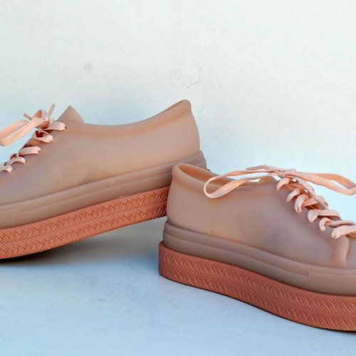 Melissa BE II Cloudy Pink Platform Sneakers used, size 40