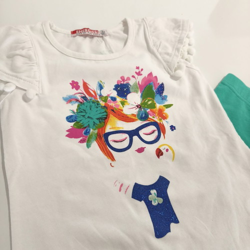 Energiers kids set 2pcs t-shirt & 3/4 leggings, size 3 years