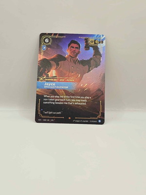 League of Legends Riftbound Vendetta Jayce Brilliant Inventor V.1 Epic card like new