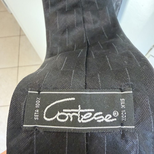 Cortese men's black tie