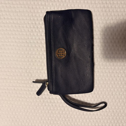 Tommy Hilfiger double clutch bag like new, blue and red