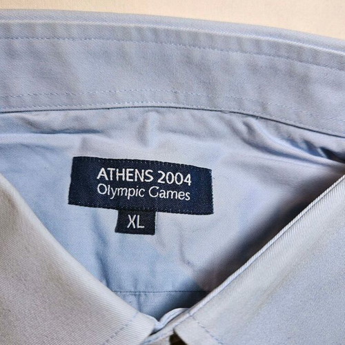 Athens 2004 Olympic Games men's shirt, blue, size XL