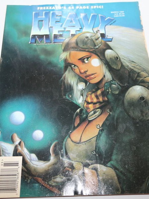 Heavy Metal Magazine comic book fantasy March 1997 used