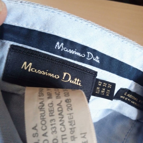 Massimo Dutti men's pants size 42 like new, grey beige